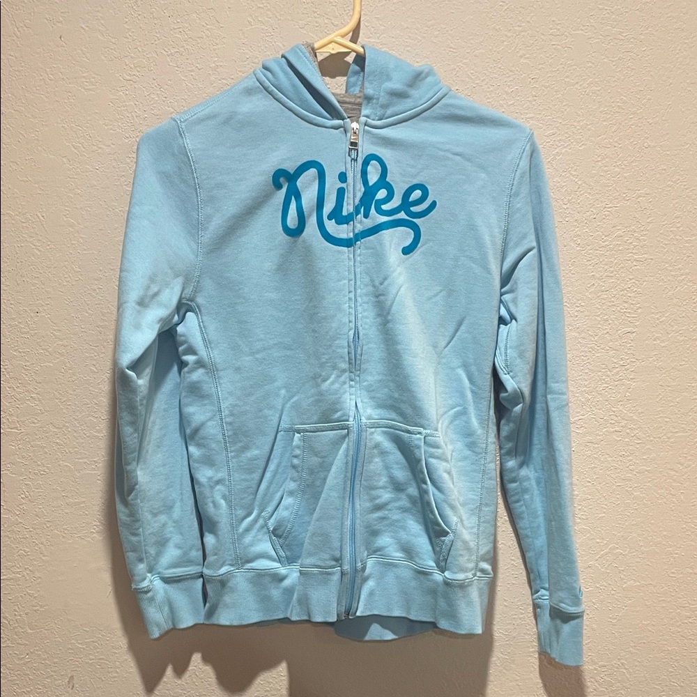 Nike Sky Blue Hoodie with Zip